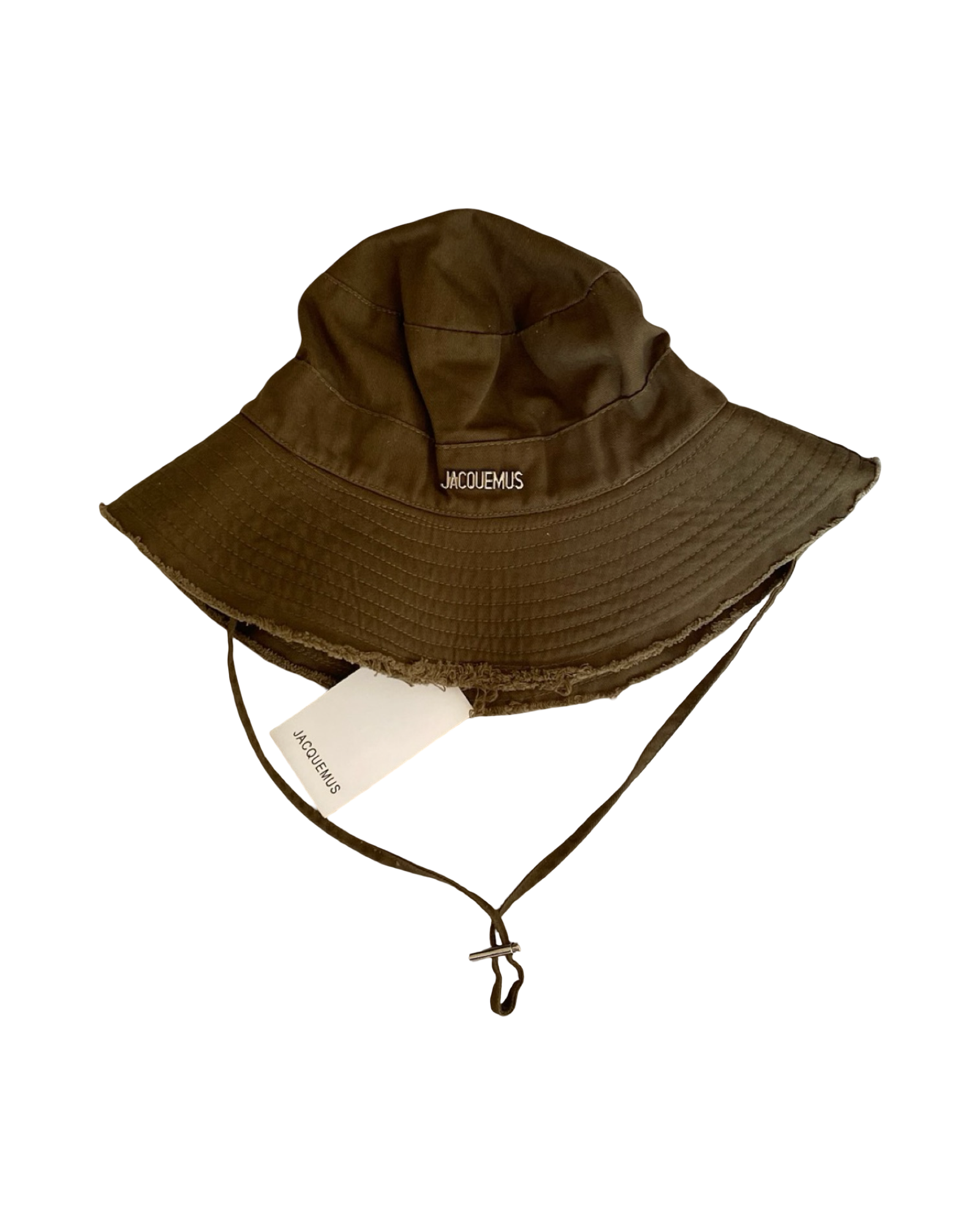 JACQUEMUS BUCKET HAT IN OLIVE