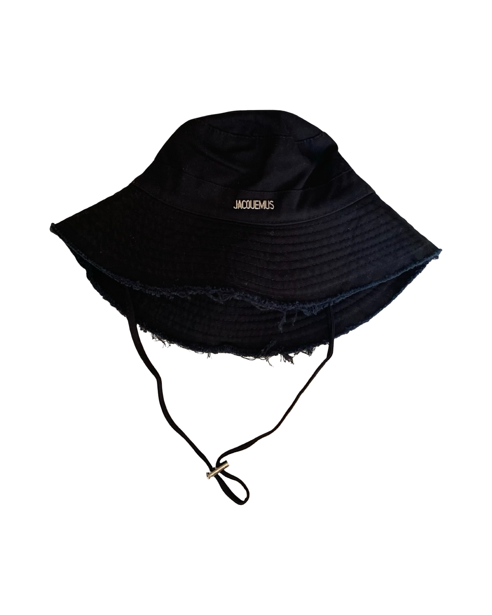 JACQUEMUS BUCKET HAT IN BLACK