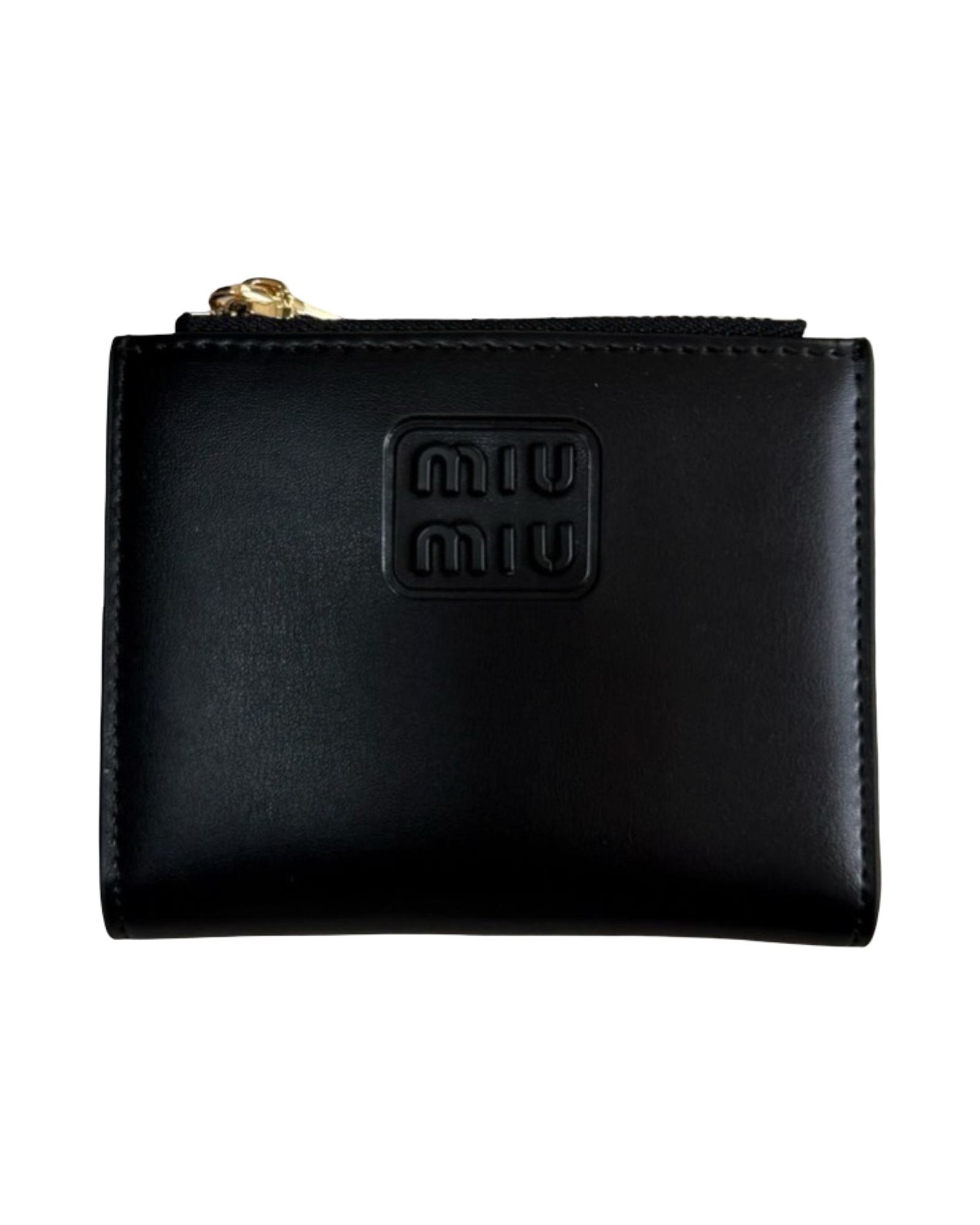 MIU MIU BI-FOLD WALLET IN BLACK